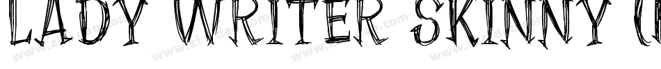 Lady Writer Skinny (FREE)字体转换